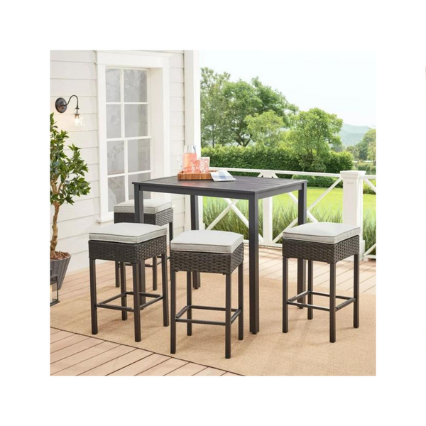 Mainstays Ayden Park 4 Person Outdoor Patio High Dining Set