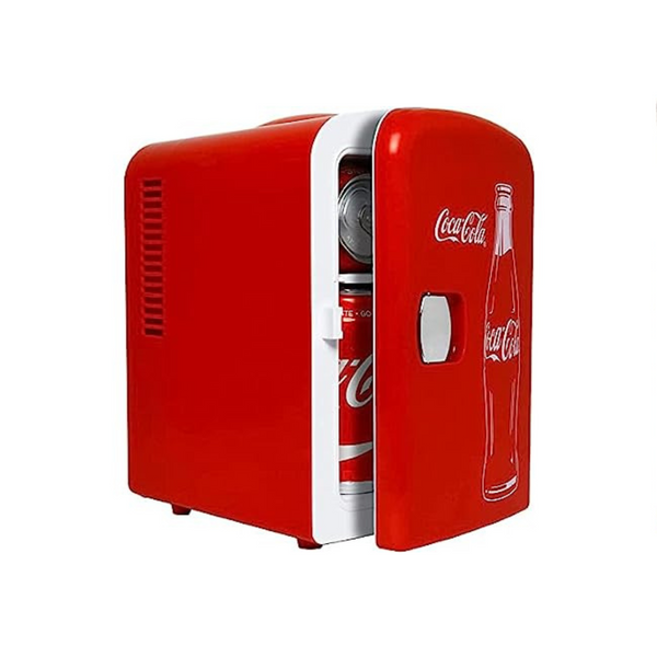 Coca-Cola 4 Liter/4.2 Quarts 6 Can Portable Mini Cooler/Fridge