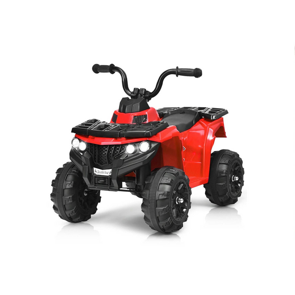 Los niños con batería de 6 V viajan en un vehículo ATV de 4 ruedas con MP3 y faro LED