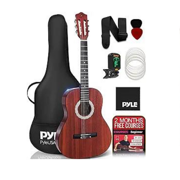 Kit de guitarra acústica para principiantes Pyle