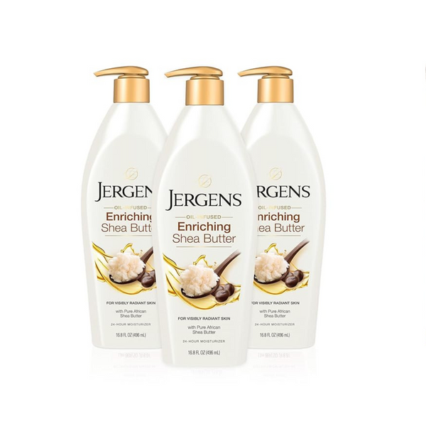 3-Pack 16.8oz Jergens Shea Butter Body Lotion