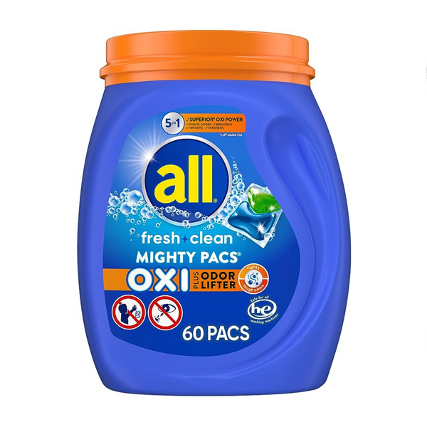 Get 3 Tubs of 60-Ct All Laundry Detergent Pacs