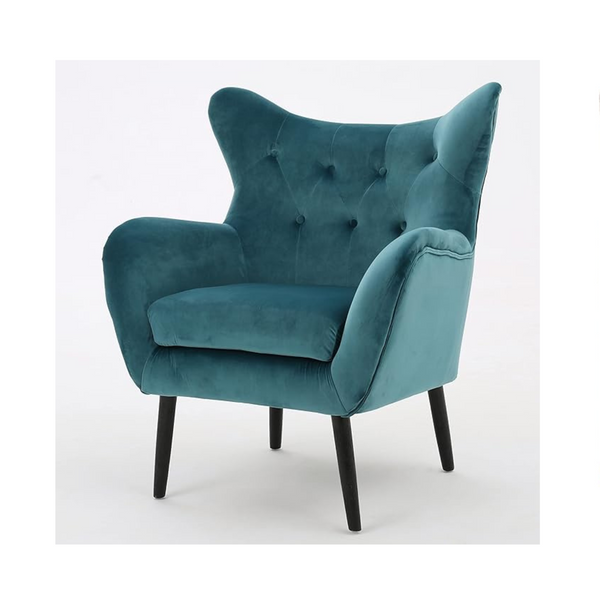 Christopher Knight Home Seigfried Velvet Arm Chair, Dark Teal