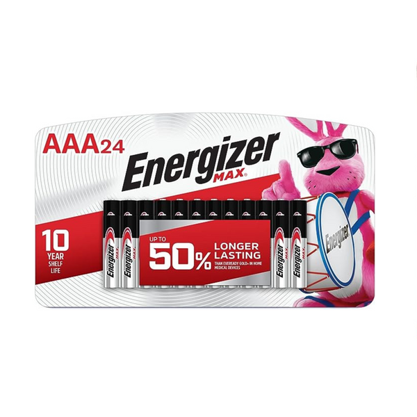 Pilas AAA Energizer, alcalinas máximas, 24 unidades