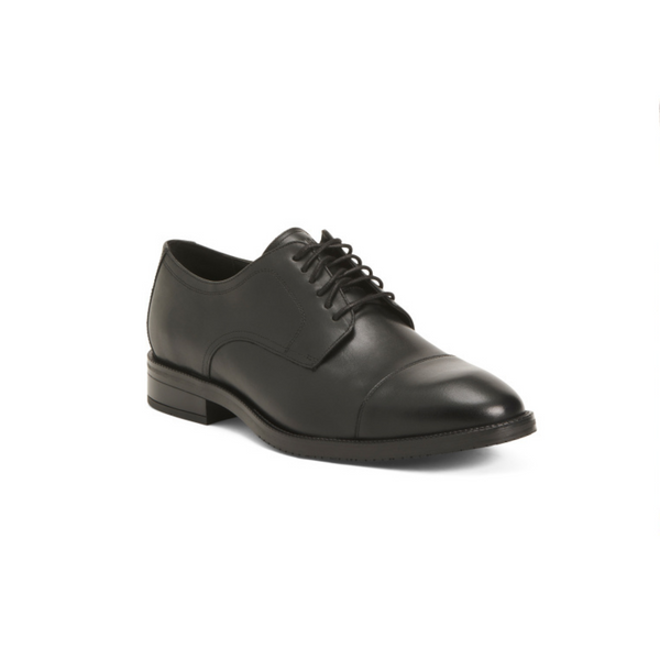 Zapatos Oxford con puntera estilo clásico moderno de cuero para hombre