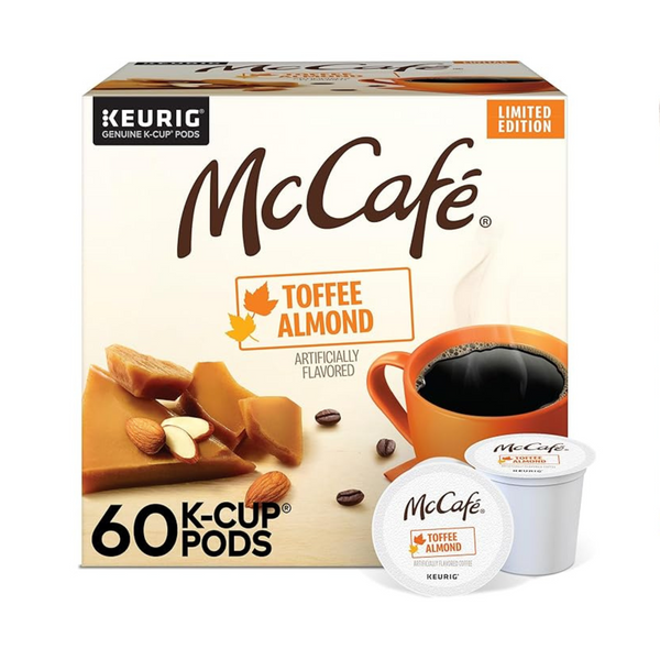 McCafe Toffee Almond Coffee Keurig Single Serve K-Cup Pods (60 Count)