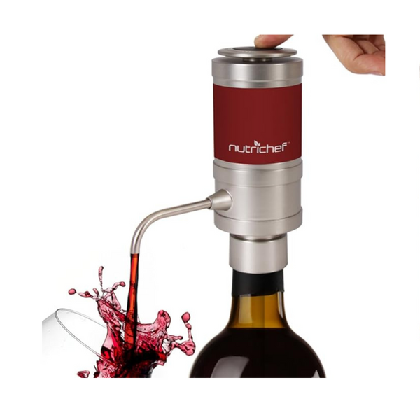 NutriChef Electric Aerator Dispenser Pump-Portable and Automatic Bottle Breather Tap Machine