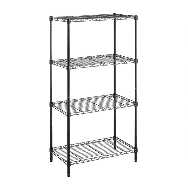 4-Shelf Amazon Basics Adjustable Storage Shelving Unit