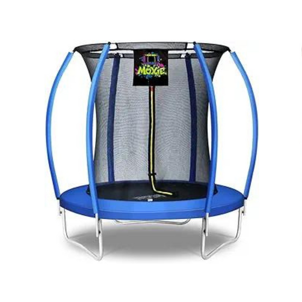 Machrus Moxie 6′ Trampoline With Curved Poles And Enclosure Net