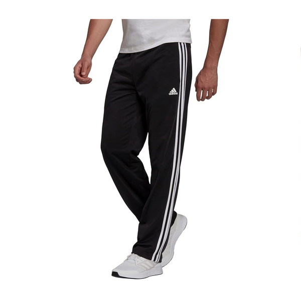 adidas Essentials Warm-Up Pantalones de chándal con dobladillo abierto y 3 rayas para hombre