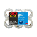 Scotch Heavy Duty Packaging Tape, 6 Rolls