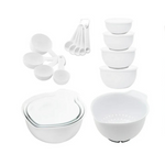 KitchenAid 21-Piece Plastic with Non-Skid Bottom Mixing Bowl and Measuring Set