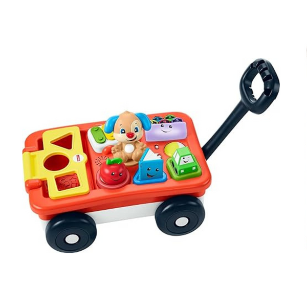 Fisher-Price Laugh & Learn Baby & Toddler Toy, Pull & Play Learning Wagon with Smart Stages