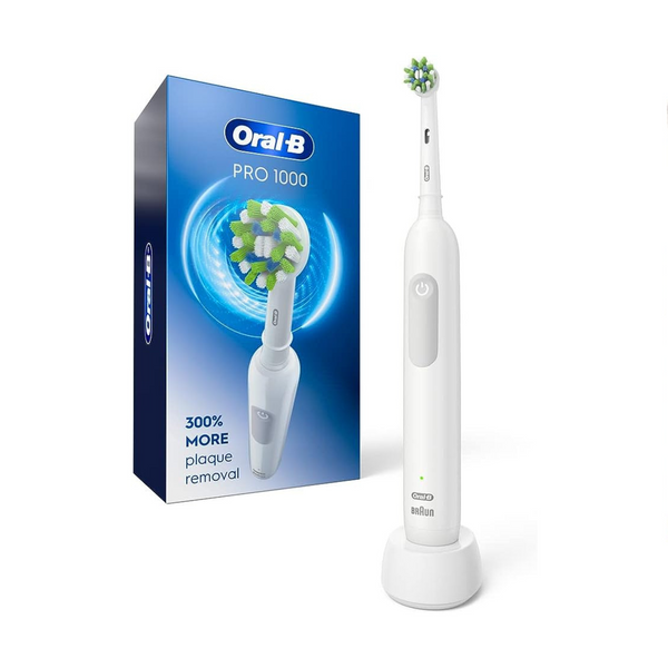 Cepillo de dientes eléctrico recargable Oral-B Pro 1000 (blanco, negro o rosa)