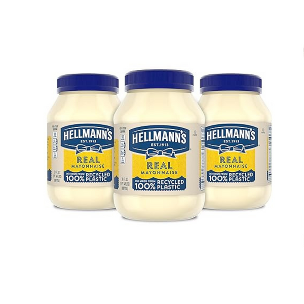 3-Pk Hellmann’s Mayonnaise, 30 Fl Oz