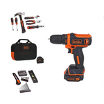 Black+Decker 12v Max Drill & Home Tool Kit, 60-Piece