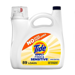 4 Bottles Of Tide 128oz Simply Liquid Laundry Detergent Free & Sensitive Or Berry Blossom