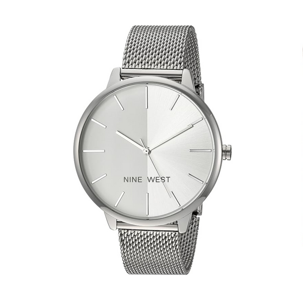 Reloj de pulsera de malla para mujer Nine West