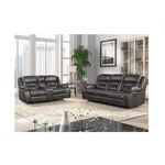 Roundhill Elkton Manual Motion Reclining Sofa and Loveseat