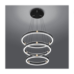 Dimmable Modern 3-Ring LED Chandelier Pendant Light Fixture