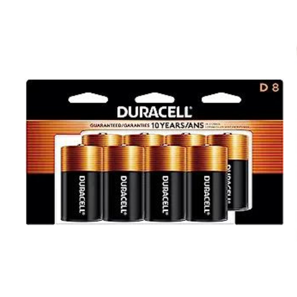 8-Count Duracell Coppertop D Batteries