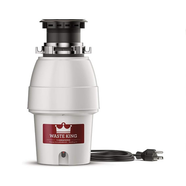 Waste King L-2600 Legend Series 1/2 HP Continuous Feed Garbage Disposal with Power Cord