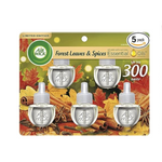 5 Pack Of Forest Spice & Leaves Air Wick Plug In Scented Oil Refills