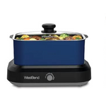 West Bend Slow Cooker, 6 Qt with Variable Temperature Control and Thermal Carrying Case