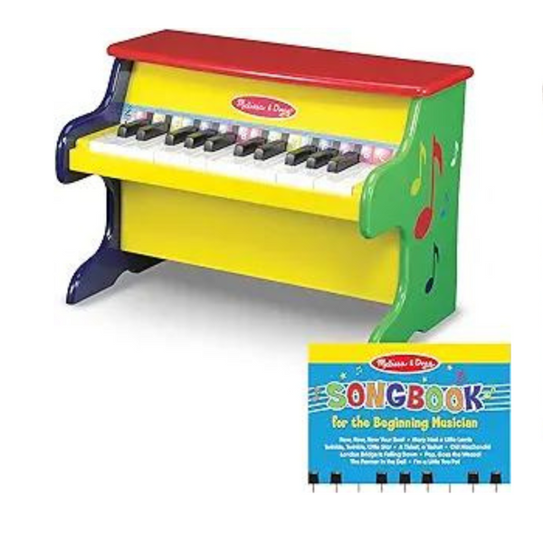 Melissa & Doug Learn-To-Play Piano With 25 Keys and Color-Coded Songbook