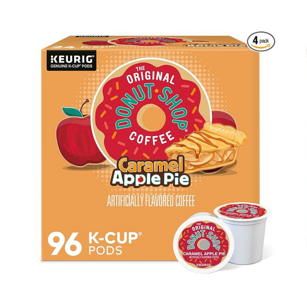 The Original Donut Shop Caramel Apple Pie Coffee Keurig K-Cup Pods, Light Roast (96 Count)