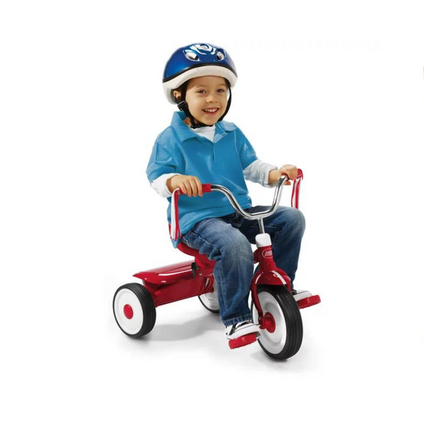 Triciclo plegable Radio Flyer listo para montar