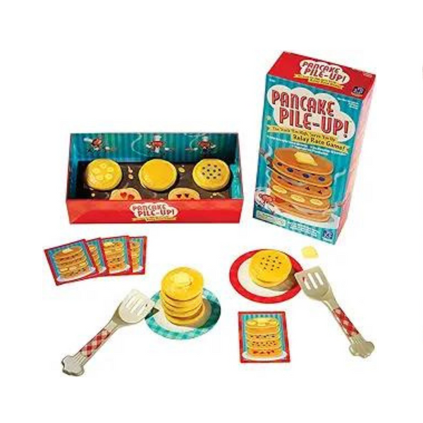 Educational Insights Pancake Pile-Up, juego de mesa de relevos de secuencia