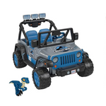 Power Wheels Jurassic World Dino Damage Jeep Wrangler Ride-On Toy