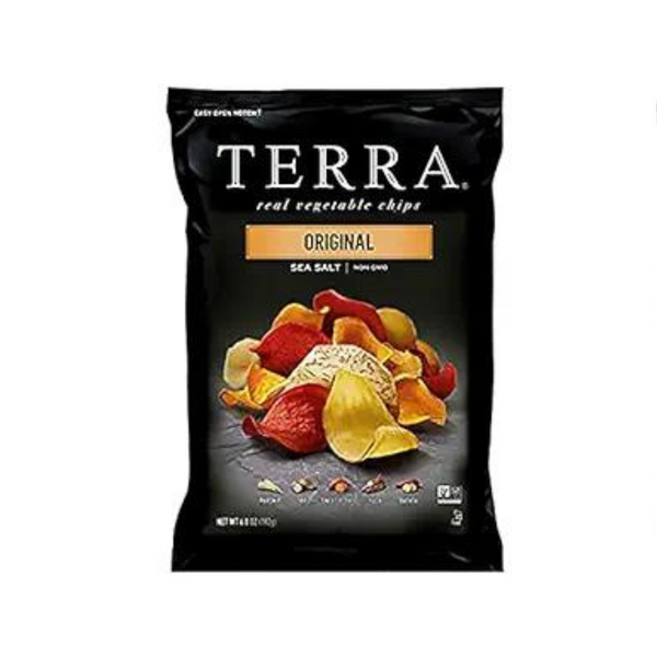 12 bolsas de chips de vegetales Terra, originales con sal marina (bolsas de 6.8 oz)