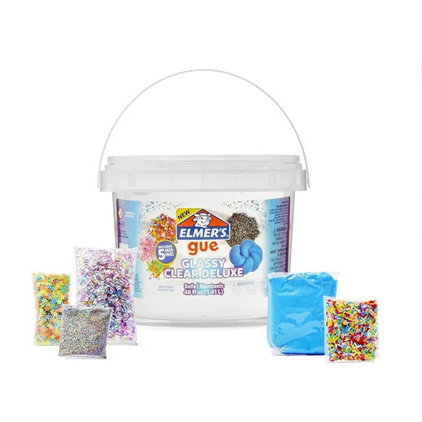 Elmer's Gue Premade, 5 Sets of Slime Add-ins, 3 Lb. Bucket