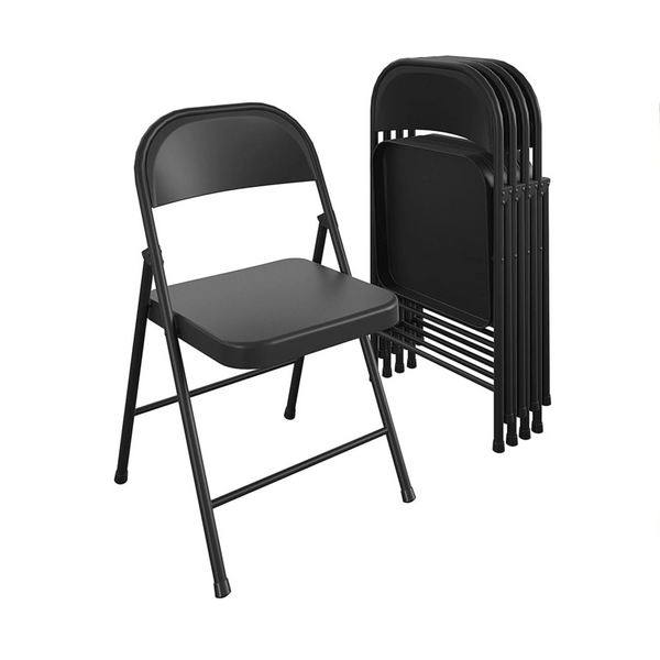 4-Pack COSCO SmartFold All-Steel Folding Chair