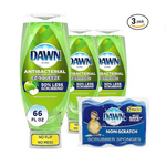 Jabón líquido para lavar platos EZ-Squeeze antibacteriano Dawn de 3 unidades