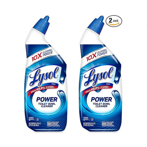 Paquete de 2 limpiadores para inodoros Lysol Power