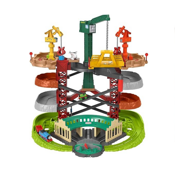 Thomas & Friends Multi-Level Track Set Trains & Cranes Super Tower