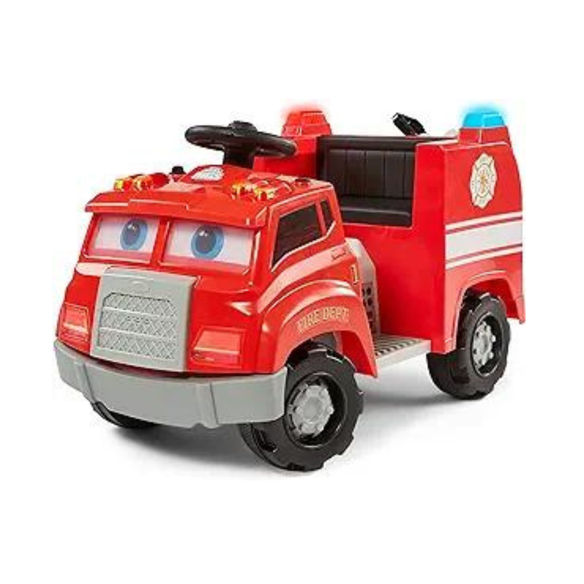 Kid Trax Real Rigs Toddler Fire Truck Interactive Ride On Toy – PzDeals