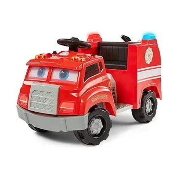 Kid Trax Real Rigs Camión de bomberos para niños pequeños Juguete interactivo para montar