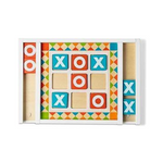 Melissa & Doug Wooden Tic-Tac-Toe Board Game with 10 Self-Storing Wooden Game Pieces