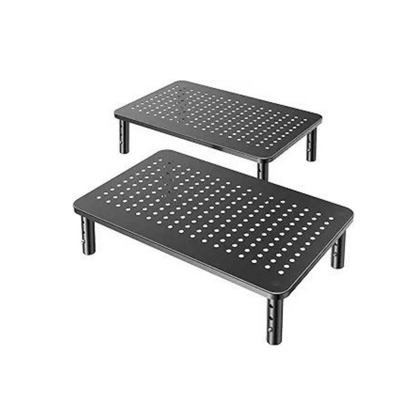 HUANUO Pack of 2 Height Adjustable Monitor Stands