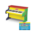 Melissa & Doug Learn-To-Play Piano With 25 Keys and Color-Coded Songbook