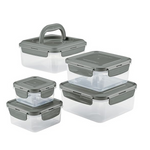 10-Piece Rachael Ray Leak-Proof Nestable Container Food Storage Bin Set