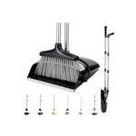 Broom and Dustpan Set with Long Handle