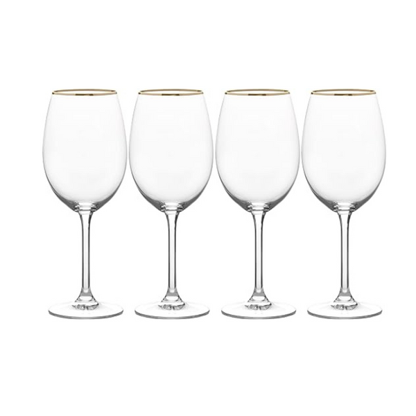 Mikasa Julie Gold Juego de 4 copas de vino blanco