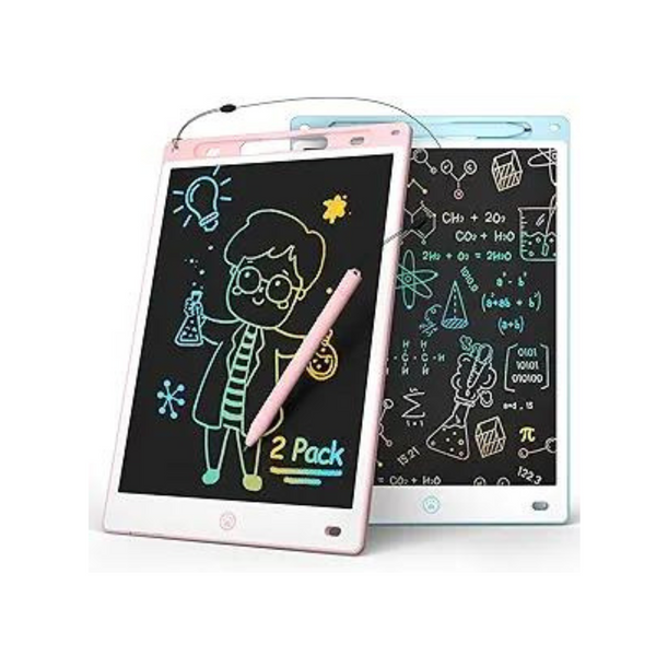 Paquete de 2 tabletas de escritura LCD (rosa y azul)