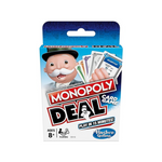 Monopoly Deal Juego de cartas de juego rápido para familias, niños de 8 años en adelante y de 2 a 5 jugadores