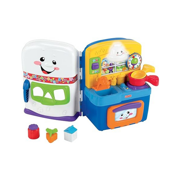 Fisher-Price Laugh &amp; Learn Juego para niños pequeños, cocina de aprendizaje